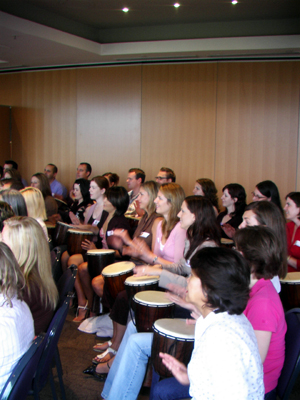 SHL staff conference taronga zoo centre sydney interactive drumming teambuilding